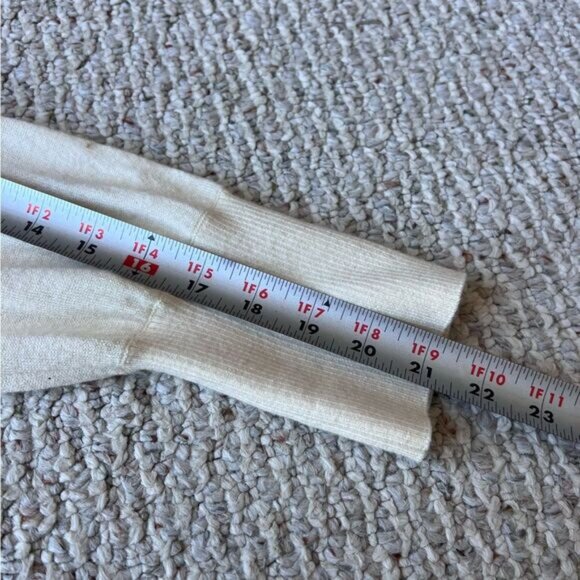 AYR The Airport Merino Wool Cream Cardigan - Picture 9 of 11